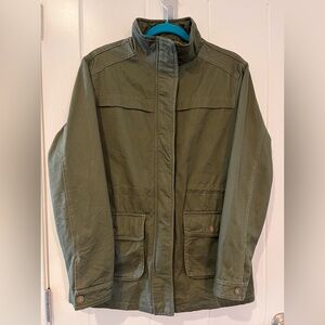 WenVen Women's Casual Military Jacket Stand Collar Utility Anorak Coat